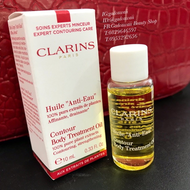 💛CLARINS Contour Body Treatment Oil 100% pure plant extracts size tester 10 ml
