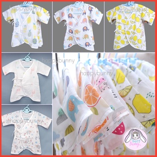 เสื้อผูกหน้า สำหรับเด็กแรกเกิด cotton100% Happybunny