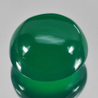 คาลซิโดนีสีเขียว (Green Chalcedony) 13.55 กะรัต  (9980)