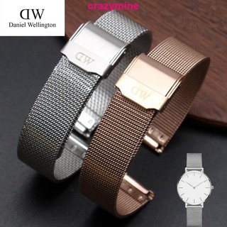 Dj Heavy พร้อมส่ง DW สร้อยข้อมือ สเตนเลส หัวเข็มขัด บางพิเศษ ปลอดภัย 14 16 18 19 20 มม. นักเรียน สายรัดข้อมือ ผู้ชาย ทันสมัย