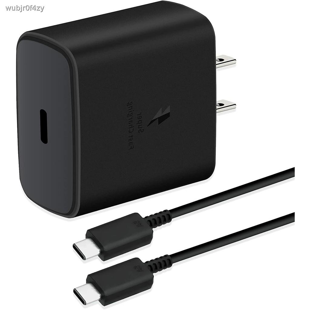 ✥สายชาร์จเร็วSamsung Note10หัว+สายSuper Fast Charging type C cable Wall Charger-45W PD Adapter For S21A70A80iPad ProOPPO