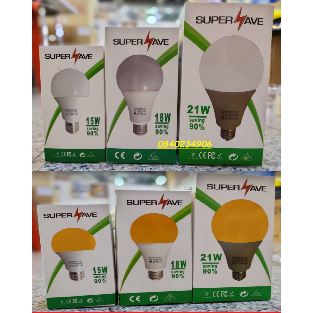 หลอดไฟ LED หลอดไฟประหยัดพลังงาน ไฟ 3W 5W 7W 9W 12W 15W 18W 21W ใช้ขั้วเกลียว E27 หลอดปิงปอง Bulb ประ