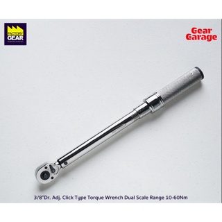 Torque Wrench NO.BP602NMRMH ประแจปอนด์ หัวขันขนาด 3/8" ช่วงการขัน 10-60 Nm. 8-45 Ft.Lbs. Gear Garage By Factory Gear