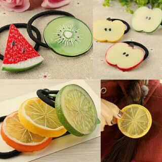 ยางมัดผมผลไม้ยางมัดเกาหลีขนาด2ซ. ม. 🍎🍋🍉🍋🍎