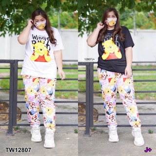 Set #Big Size เสื้อแขนสั้น+กางเกงขายาว NI12807