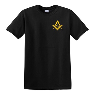 ผ้าฝ้ายคอกลมFreemason เสื้อยืดลําลองแขนสั้นพิมพ์ลายโลโก้ Masonic ขนาดใหญ่ A.M กระเป๋าสตางค์from S-4XL