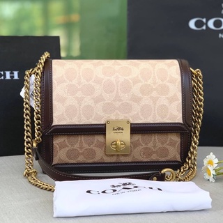 พร้อมส่งที่ไทย🔥 COACH HUTTON SHOULDER BAG (COACH 92308) งาน Shop