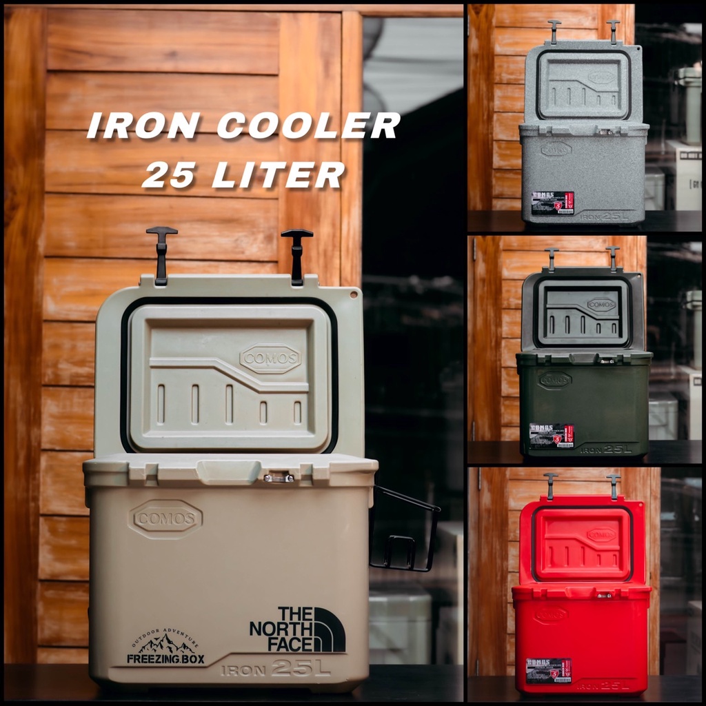 🧊 Cooler box ถังแช่น้ำแข็ง กระติกเก็บความเย็นรุ่น IRON25L ขนาด25ลิตร