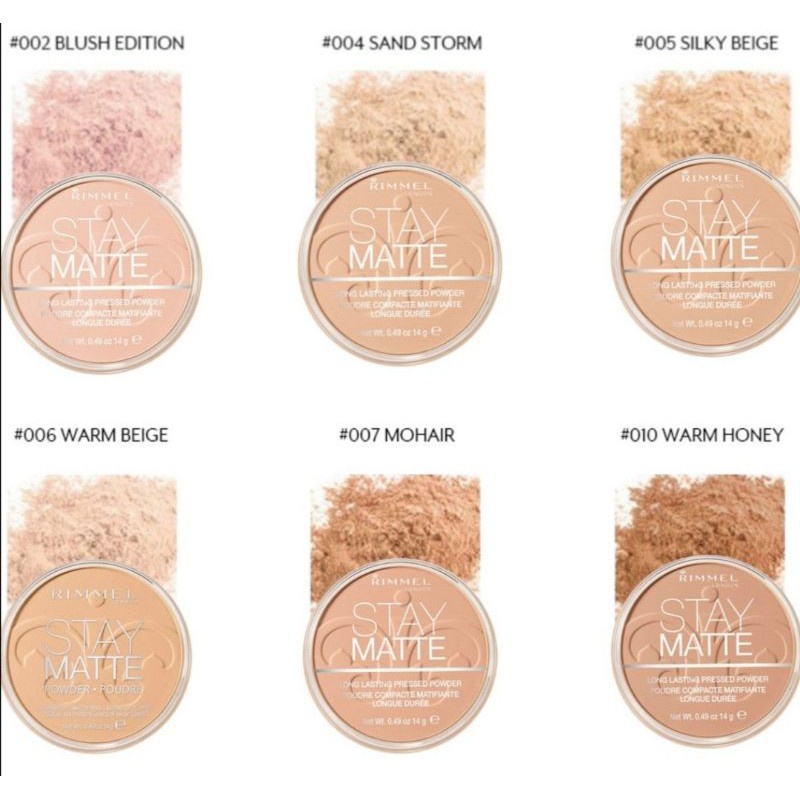 🦄۩แป้ง Rimmel Stay Matte Powder  แท้ พร้อมส่ง☑️ 002/004/005/006/007/010