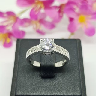 Memorine Jewelry แหวนเงินแท้ 925 ฝังเพชรสวิส (CZ) : ONLR267