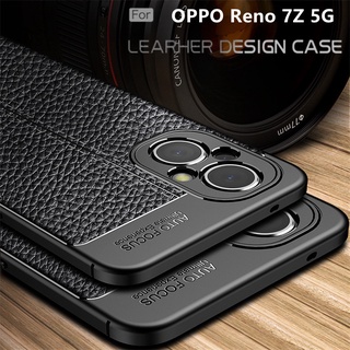 เคสโทรศัพท์หนัง ซิลิโคนเจลยาง กันกระแทก สําหรับ OPPO Reno 8Z reno8Z 5G