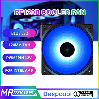 Deepcool RF120 พัดลมระบายความร้อน CPU ใบพัด LED สีฟ้า 120 มม. ประสิทธิภาพสูง