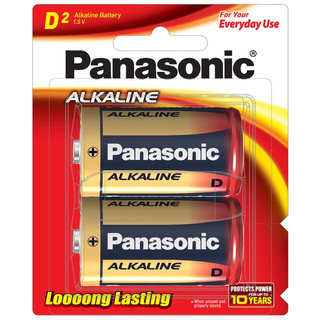 ถ่าน ALKALINE PANASONIC D LR20T/2B (2ก้อน/แพ็ค)