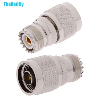 Thevatifly อะแดปเตอร์เชื่อมต่อ N Type Male To Uhf So-239 Female Jack Rf Coax