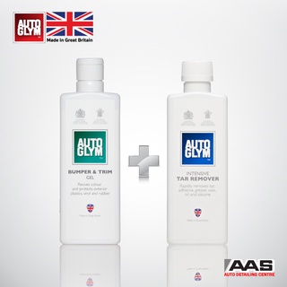 Autoglym Bumper &amp; Trim Gel 325 ml. เคลือบบำรุงพลาสติกภายนอก +  Intensive Tar Remover  325 ml. น้ำยาขจัด คราบฝังแน่น