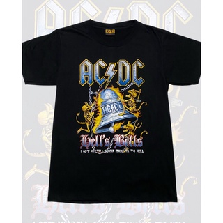 เสื้อยืดคอกลมส่งฟรี ถูกที่สุด เสื้อยืดแฟชั่น เสื้อคอกลม เสื้อวง ACDC วินเทจ เสื้อทัวร์T-shirtเสื้อยืดคอกลมแขนสั้นผ้าcott