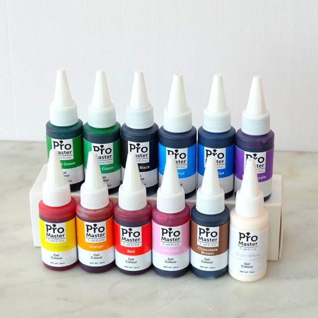 Pro master Gel Color Set 12 สี - promaster_food_colour - ThaiPick