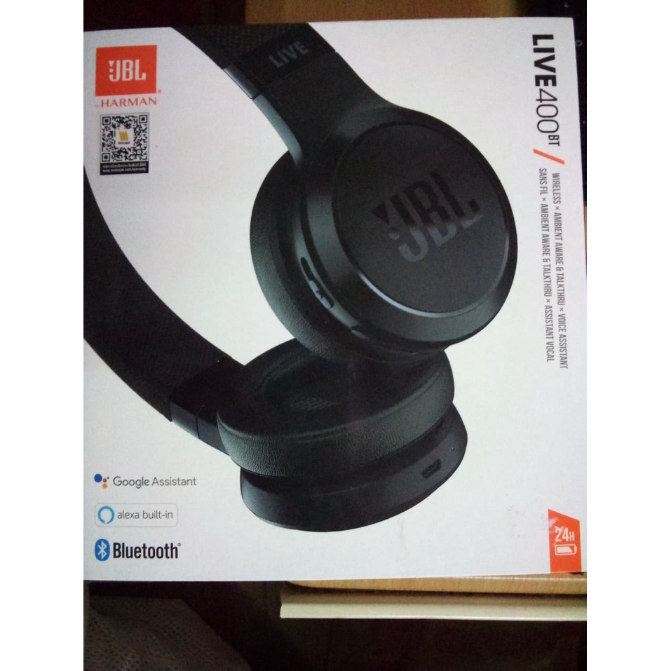 หูฟัง jbl live 400bt มือสอง ยังไม่ใช้งาน