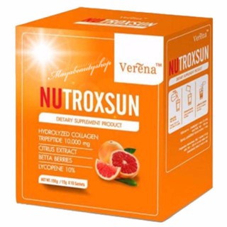 Verena NUTROXSUN นูทรอกซัน คอลลาเจน บรรจุ 10 ซอง (1กล่อง)ช่วยกันแดด#1416