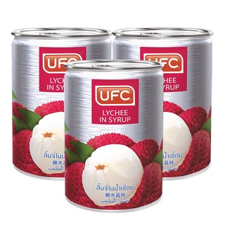 ยูเอฟซี ลิ้นจี่ในน้ำเชื่อม 565 กรัม x 3 กระป๋อง UFC Lychee in Syrup 565 g x 3 Cans