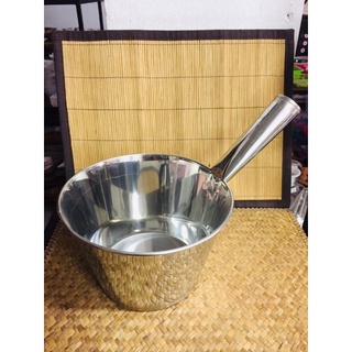 กระบวยตักโจ๊ก กระบวยตักน้ำซุป สแตนเลส ขนาด 20 cm