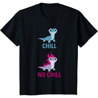 【HOT】ราคาระเบิดDisney Frozen 2 Salamander Chill vs. ตู้แช่แข็ง เสื้อยืด ลาย No ChillS-3XL