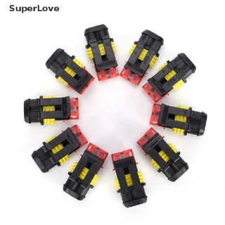 สุดยอด♥ ชุดปลั๊กเชื่อมต่อสายไฟ 2 Pin กันน้ํา สําหรับรถยนต์ 10 ชุด