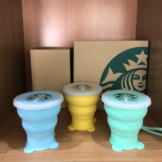 Starbucks แก้วซิลิโคนพับได้ Bearista Foldable Cup 8 oz.