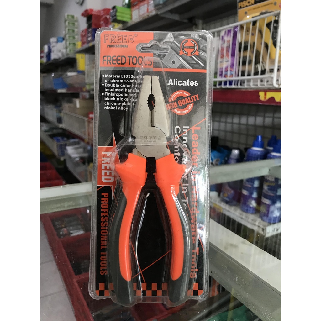 FREED 6 INCH STEEL COMBINATION PLIERS / FREED COMBINATION PLIERS