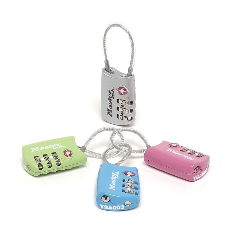 มาสเตอร์ล็อค 4688EURD - กุญแจคล้องทีเอสเอ (TSA-accepted combination lock) สำหรับกระเป๋าเดินทาง