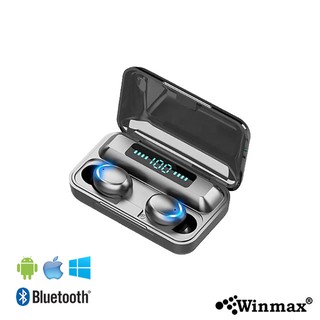 [สินค้าคุณภาพ] Winmax- HPS-F9 หูฟังสเตอริโอไร้สาย หูฟังเล่นเกม หูฟังกีฬา กันน้ำ IPX-6