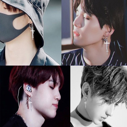 1 ชิ้น สร้างสรรค์ ผู้ชาย พู่โซ่ ข้ามห่วง ต่างหู เท่ สไตล์เกาหลี ต่างหูสตั๊ด สําหรับผู้หญิง สาว ฮิปฮอป เครื่องประดับ