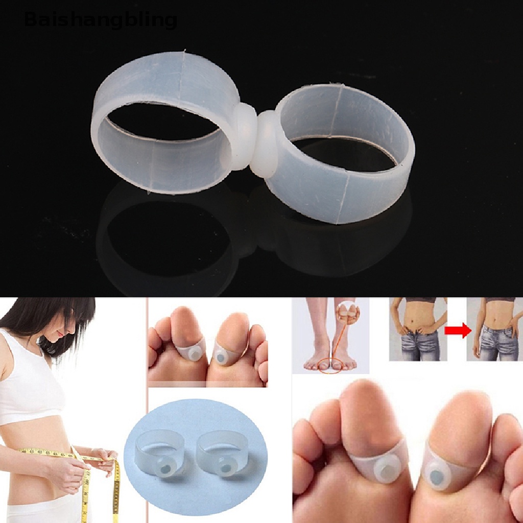 BSBL 2pcs/pair magnetic therapy slimming products foot massage magnetic toe rings BL