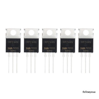 Folღ วงจรรวม Irfz44N To220 Irfz44Npbf 55V 49A To-220 Nmos Fet Irfz44 5 ชิ้น