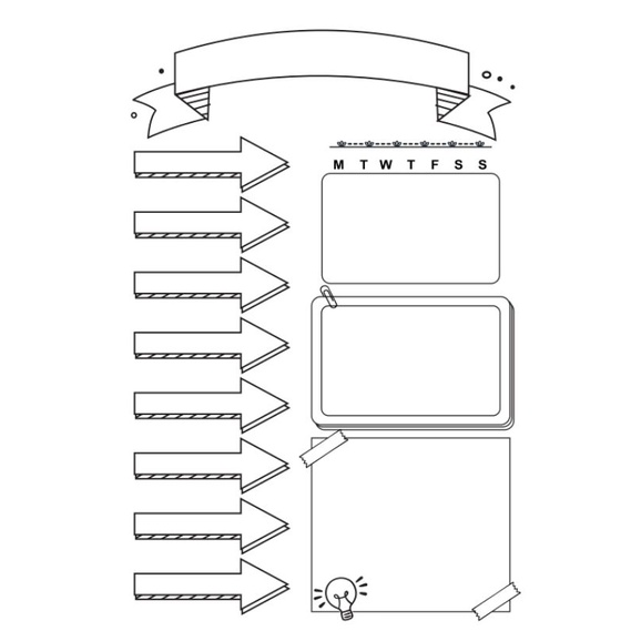 A5/A6 IDEAS JOT DOWN 6 RING PLANNER INSERT REFILL