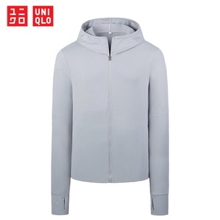 Uniqlo เสื้อแจ็กเก็ตกันลม มีฮู้ด ป้องกันรังสียูวี 50+ แฟชั่นฤดูร้อน สําหรับผู้หญิง เดินป่า เล่นกีฬา