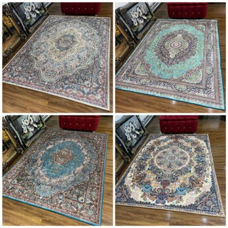 พรมปูพื้น Turkey Rugs มี 4 ขนาด (120x180/140x200/160x230/180x280/200x300 ) มี 4 ลาย พรม พรมตกแต่ง พรมตกแต่งห้อง กันลื่น