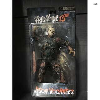 NECA วันศุกร์สีดำ jason สีเขียวเจสัน สยองขวัญหอเกียรติยศ โมเดลรูปการกระทำ