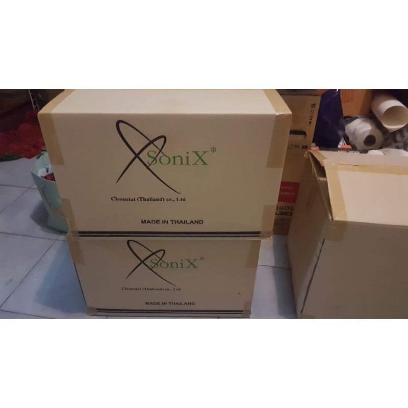 [100ชิ้น/แพ๊ค] พร้อมส่งแล้ว!! SONIX หน้ากากอนามัยแบบคล้องหู 3 ชั้น3 Ply Non-Woven Face Mask gEu7