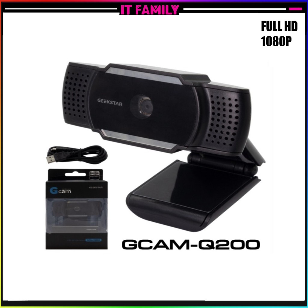 กล้อง WebCam Full HD Auto Focus 1080P 30FPS  กล้องคอมพิวเตอร์ GCAM-Q200