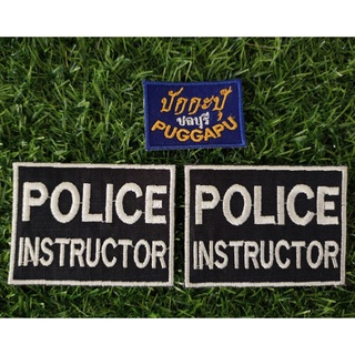 แผ่นป้าย POLICE INSTRUCTOR
