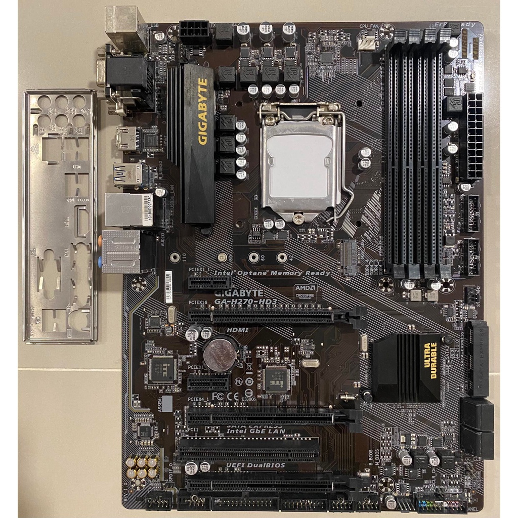 MAINBOARD (เมนบอร์ด) 1151 GIGABYTE GA H270 HD3 SOCKET1151 GEN6-7 สภาพดี ไม่มีตำหนิ