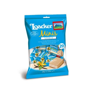 เวเฟอร์มินิส์ วนิลลา 200 กรัม ล็อกเกอร์ Wafer minis vanilla 200 grams, locker