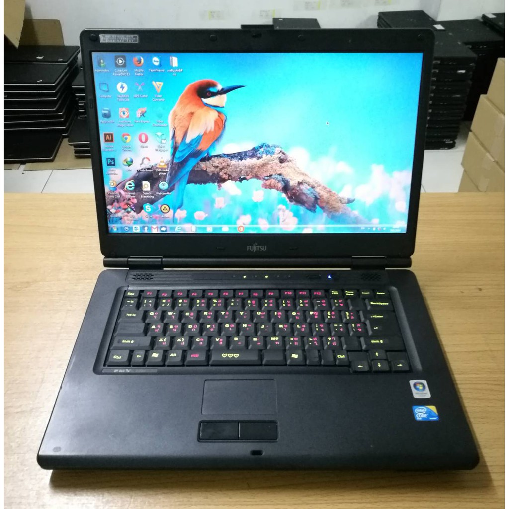 โน๊ตบุ๊คมือสอง Notebook Fujitsu Core 2 Duo P8700@2.53GHz (RAM 2GB/HDD:160GB) ขนาด15.6 นำเข้าจากญี่ปุ