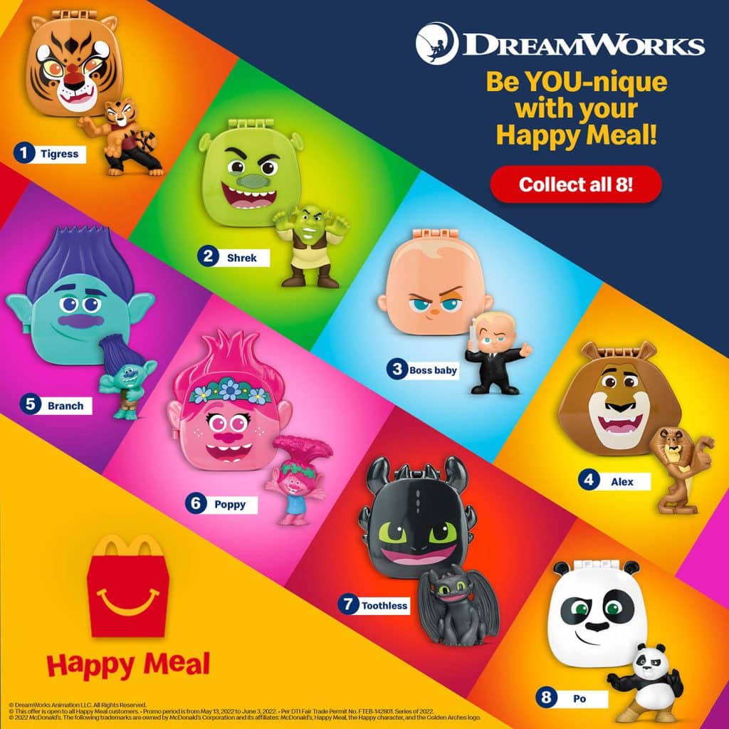 McDonald Happy Meal Toy Dream Works 2022