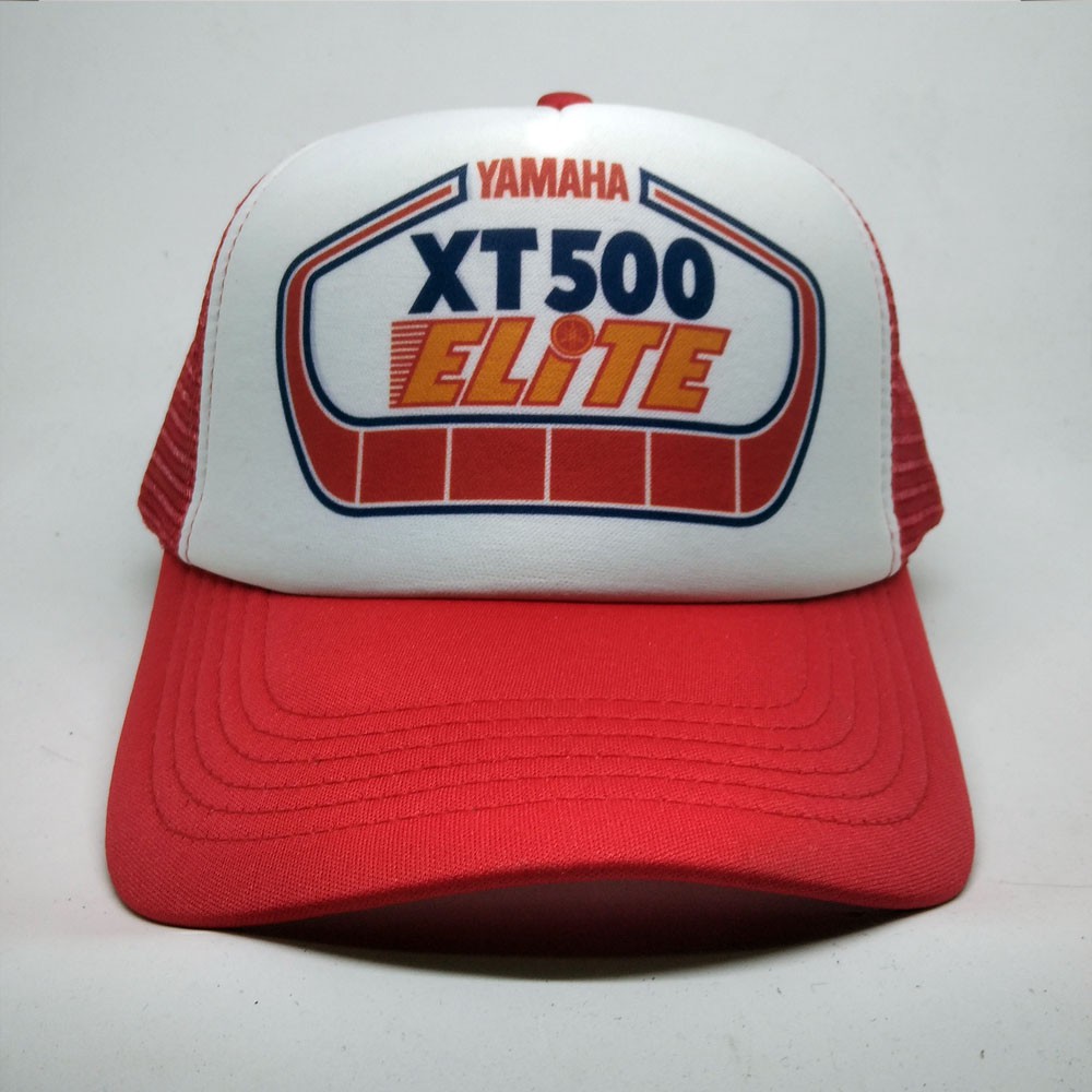 Yamaha XT500 Motocross Topi Snapback หมวกทรัคเกอร์แบบปรับได้