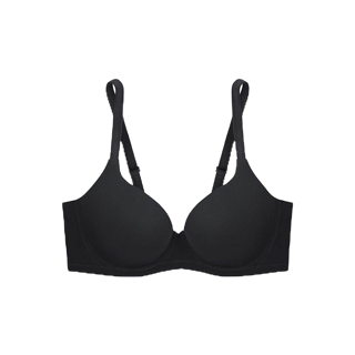 Sabina ซาบีน่า เสื้อชั้นใน (มีโครง) Seamless Fit รุ่น S-Sixnatuer บัวตูม รหัส SBXS2200BK สีดำ