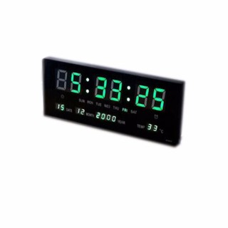 นาฬิกาดิจิตอลLED Number Clock แขวนผนัง ตัวเลขสีเขียว