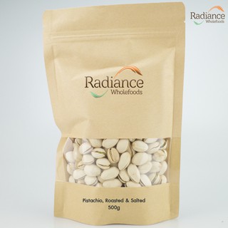 Pistachios, Roasted &amp; Salted 500g, Radiance Wholefoods