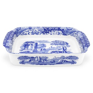 Spode Blue Italian Large Rectangular Baking Dish ถาดอบ